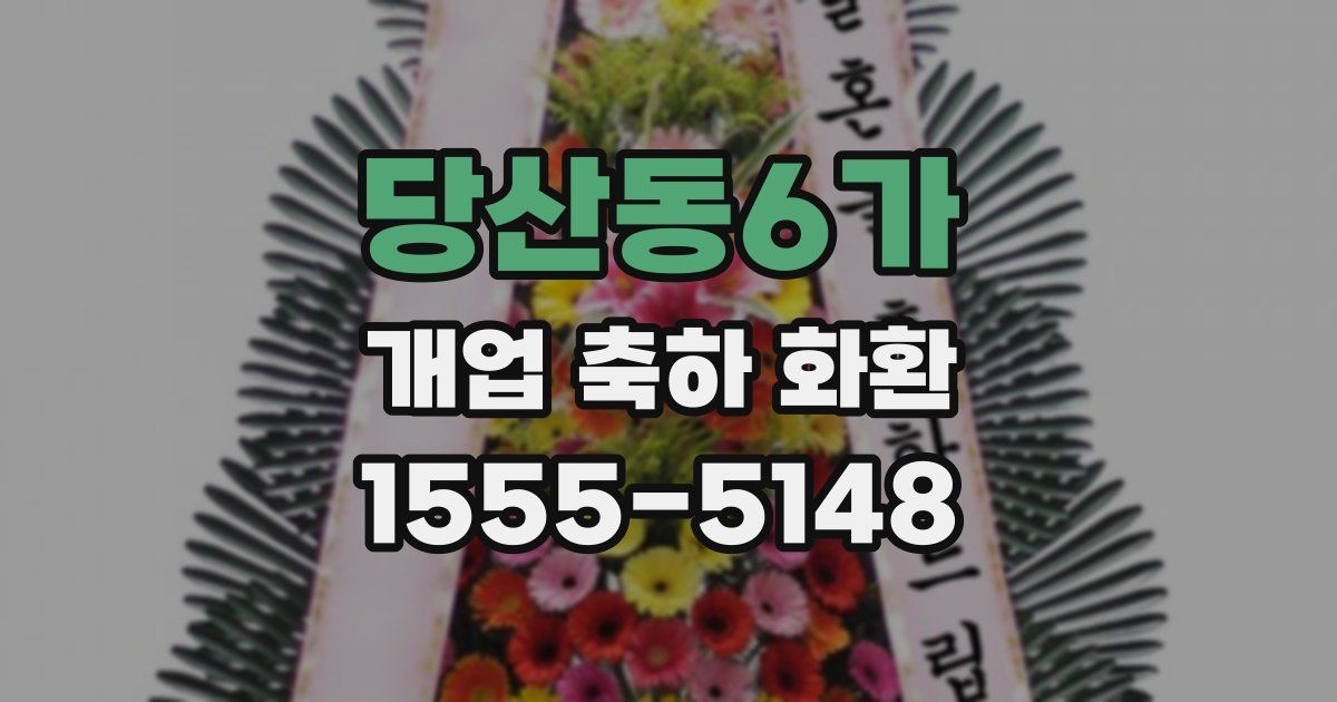 당산동6가 개업 축하 화환