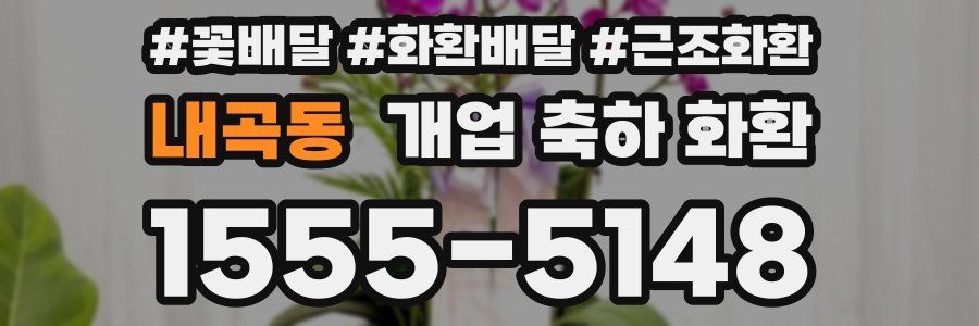 내곡동 개업 축하 화환