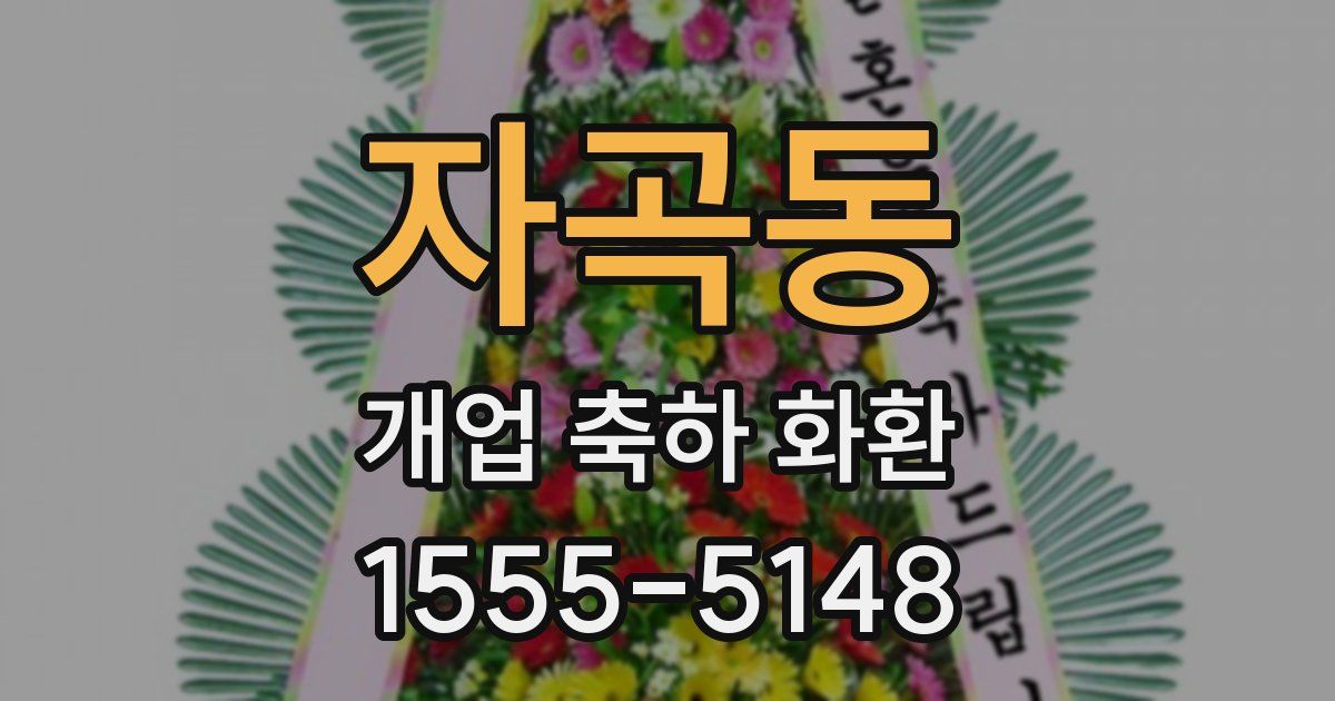 자곡동 개업 축하 화환