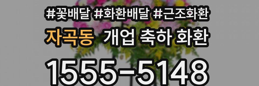자곡동 개업 축하 화환