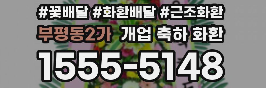 부평동2가 개업 축하 화환