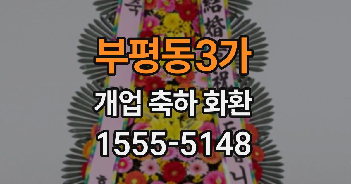 부평동3가 개업 축하 화환
