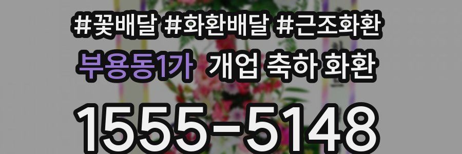 부용동1가 개업 축하 화환