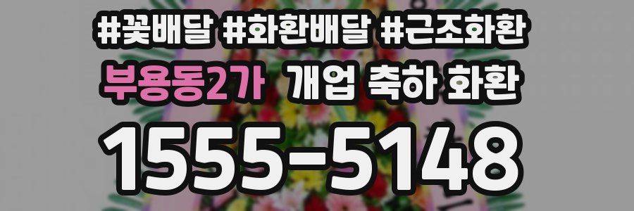 부용동2가 개업 축하 화환