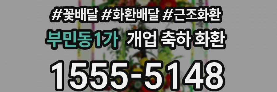 부민동1가 개업 축하 화환