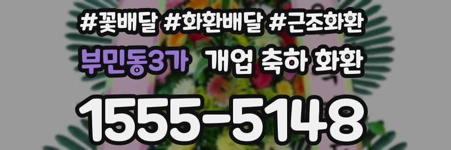 부민동3가 개업 축하 화환