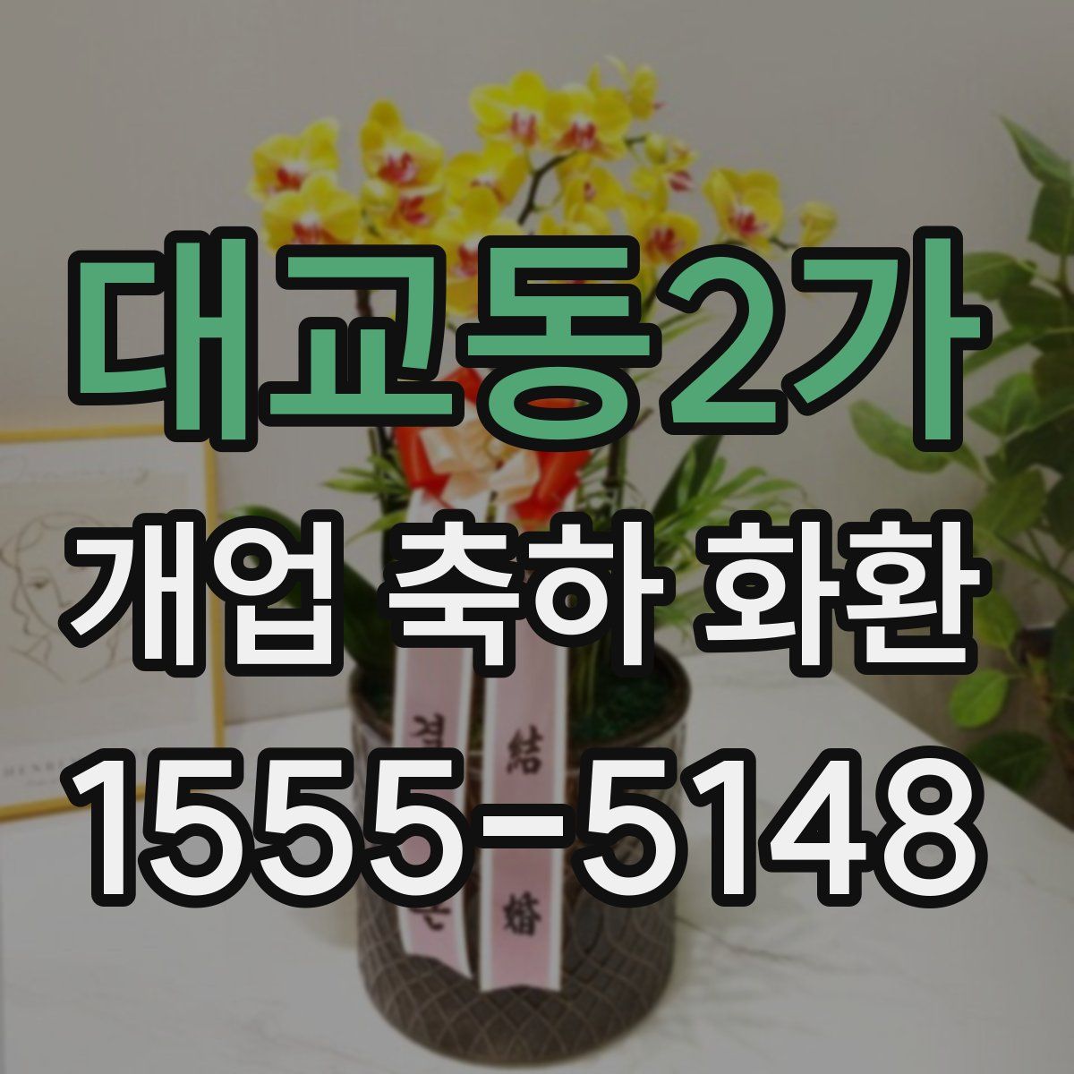 대교동2가 개업 축하 화환