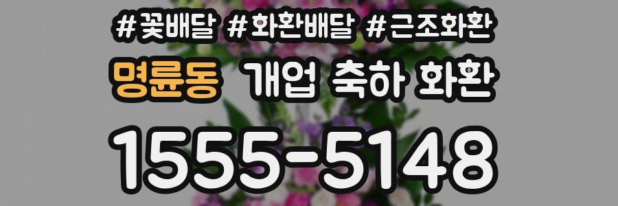명륜동 개업 축하 화환