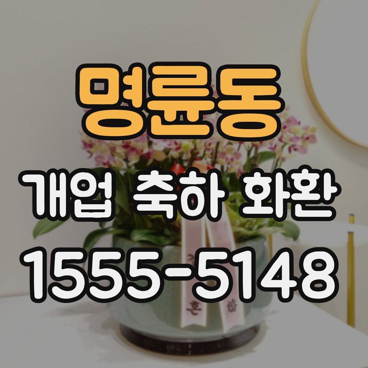 명륜동 개업 축하 화환
