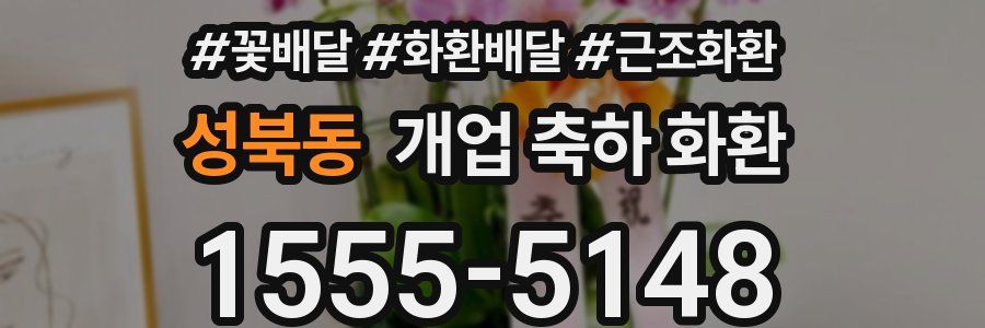 성북동 개업 축하 화환