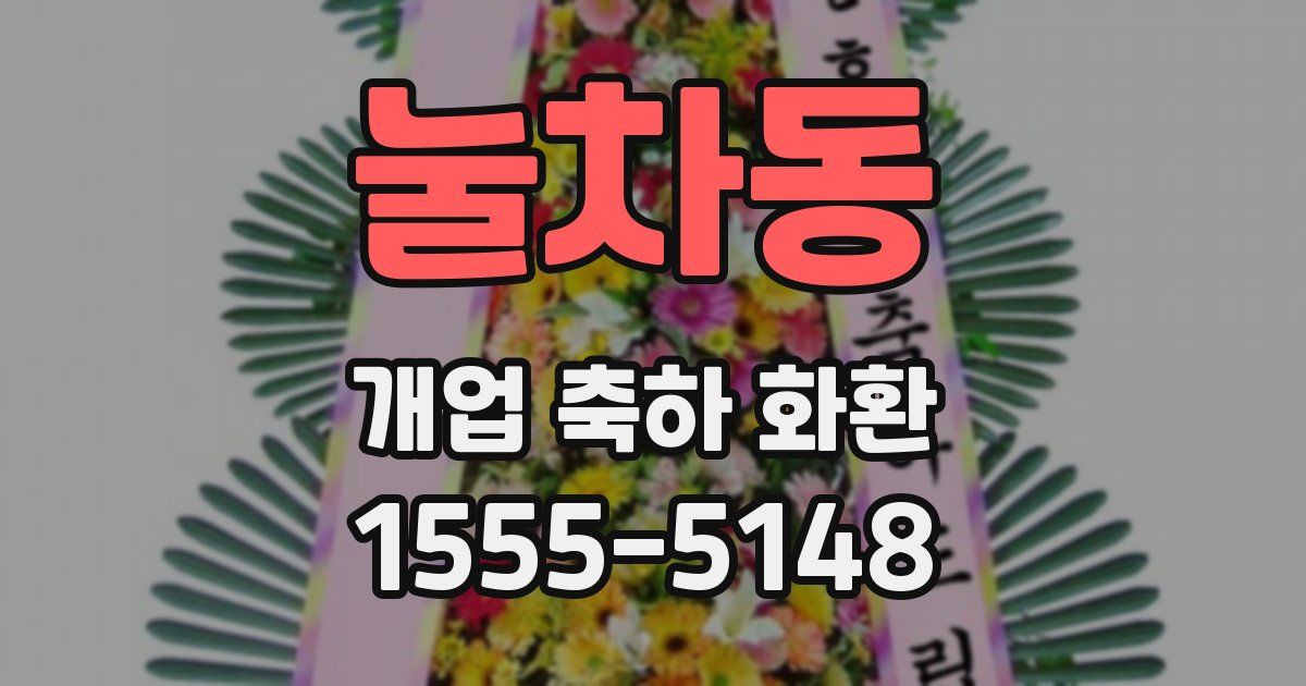 눌차동 개업 축하 화환