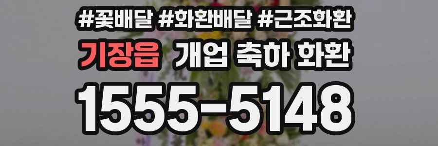 기장읍 개업 축하 화환