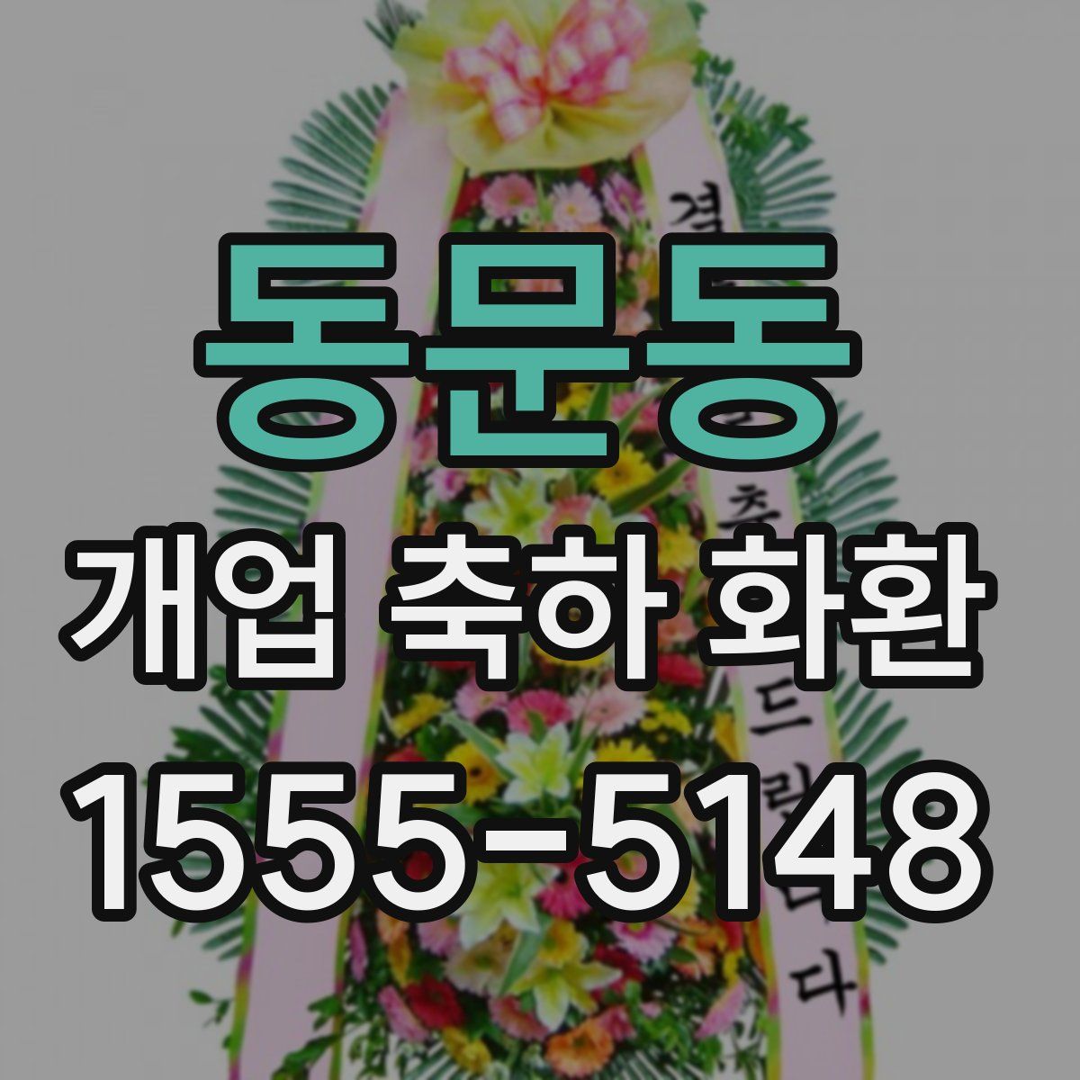 동문동 개업 축하 화환