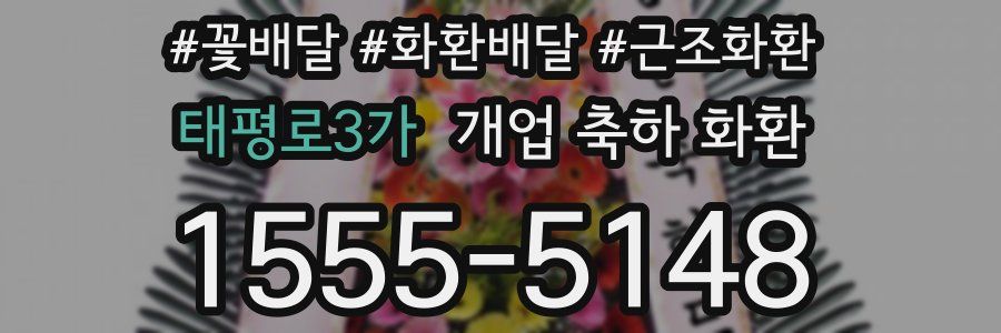 태평로3가 개업 축하 화환