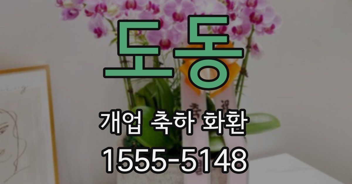 도동 개업 축하 화환