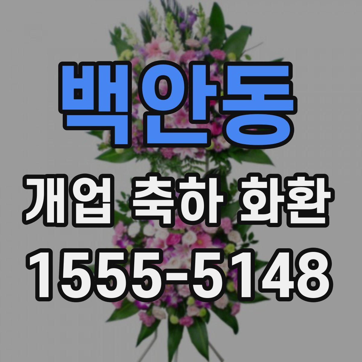 백안동 개업 축하 화환