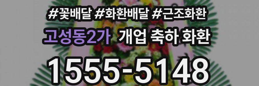 고성동2가 개업 축하 화환