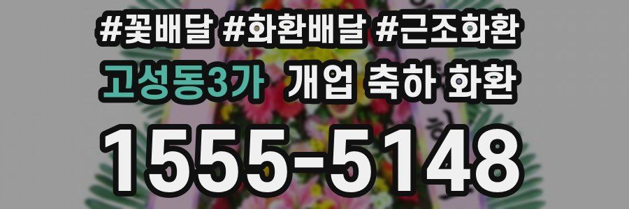 고성동3가 개업 축하 화환