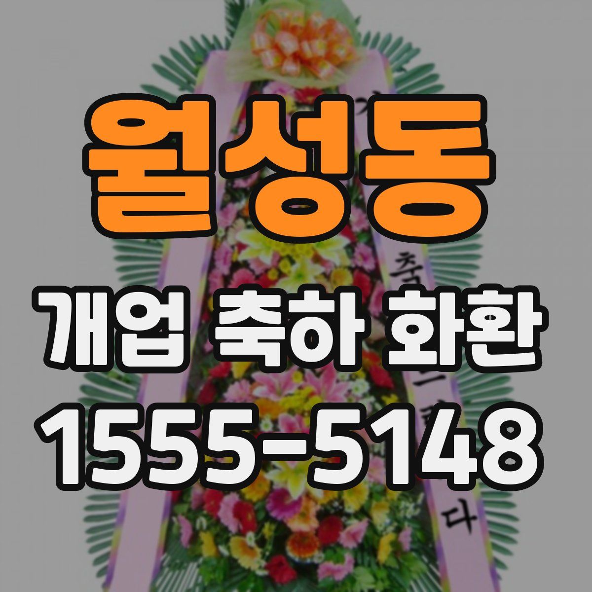 월성동 개업 축하 화환