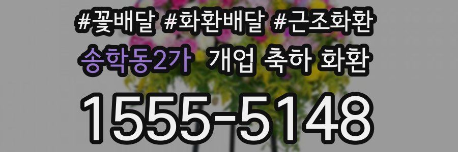 송학동2가 개업 축하 화환