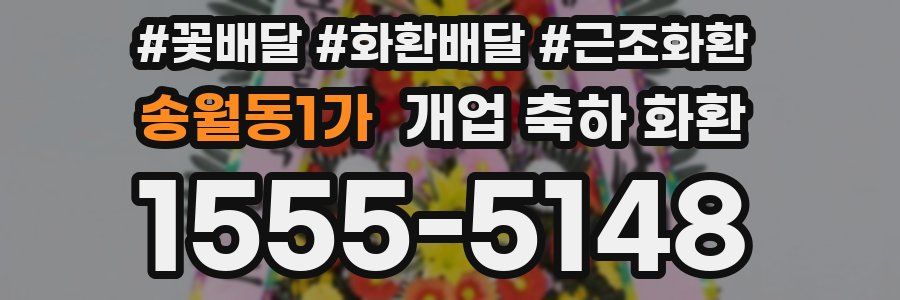 송월동1가 개업 축하 화환