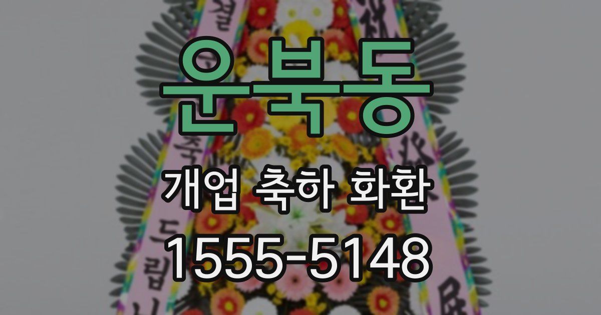 운북동 개업 축하 화환