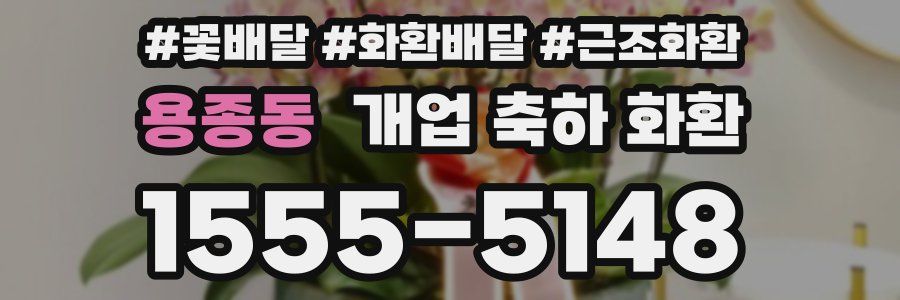 용종동 개업 축하 화환
