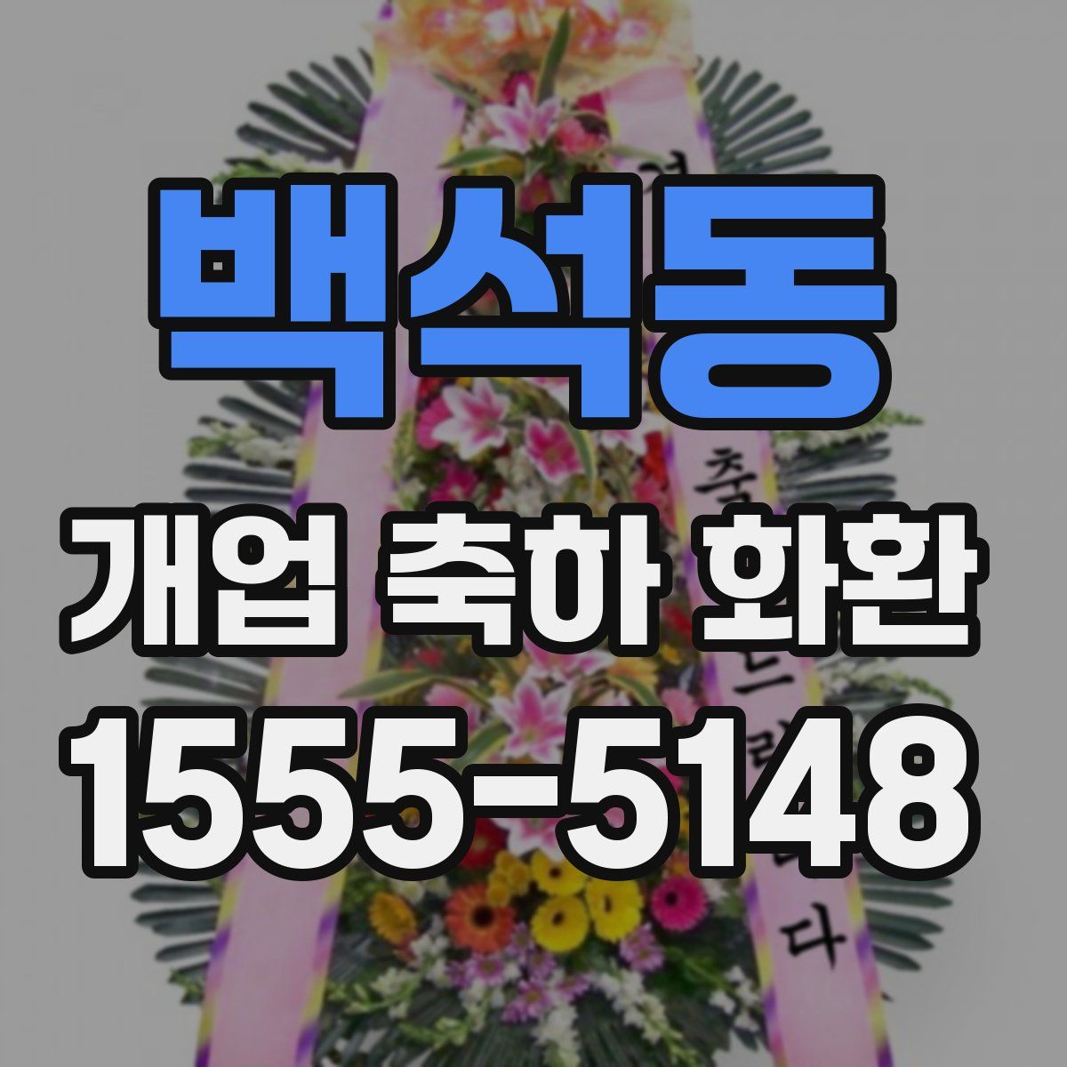 백석동 개업 축하 화환