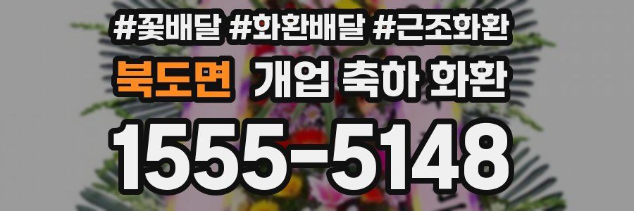 북도면 개업 축하 화환