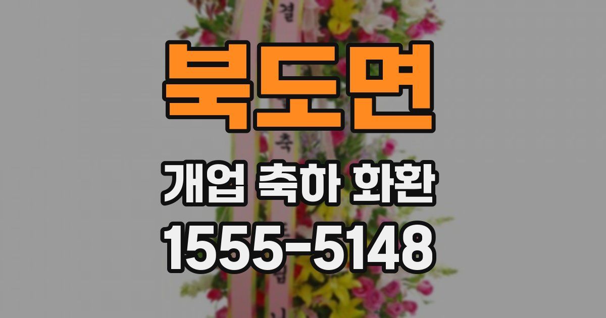 북도면 개업 축하 화환