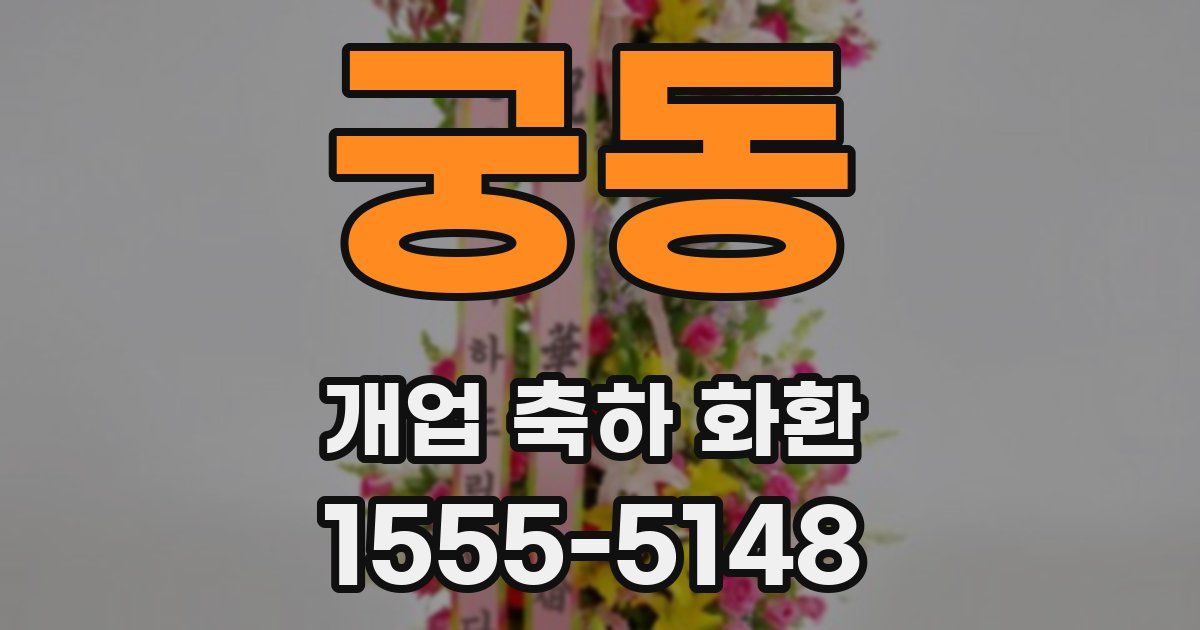 궁동 개업 축하 화환
