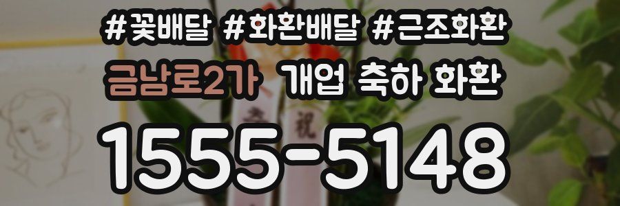 금남로2가 개업 축하 화환
