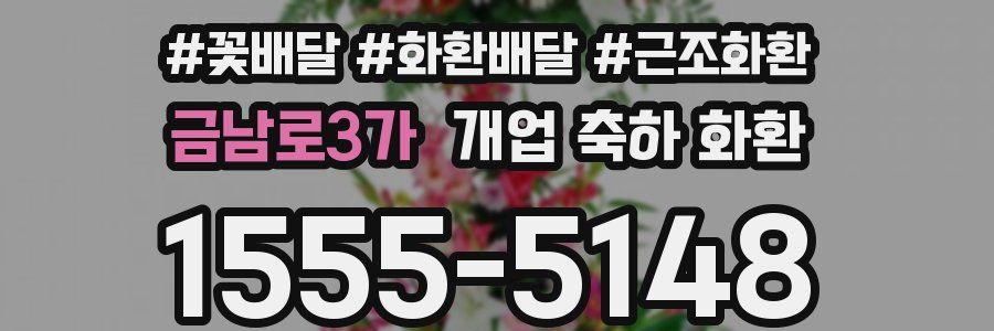 금남로3가 개업 축하 화환