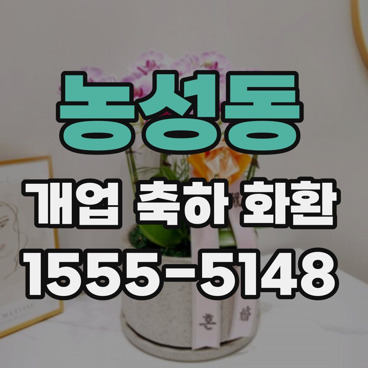 농성동 개업 축하 화환