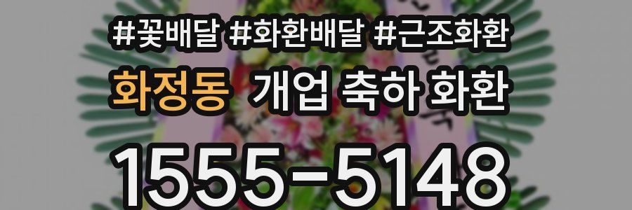 화정동 개업 축하 화환