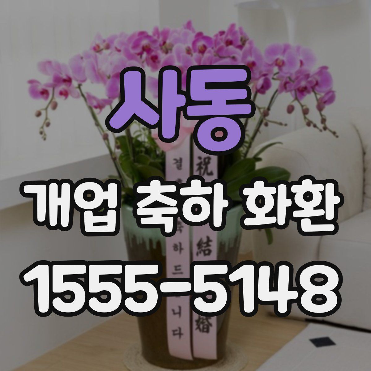 사동 개업 축하 화환