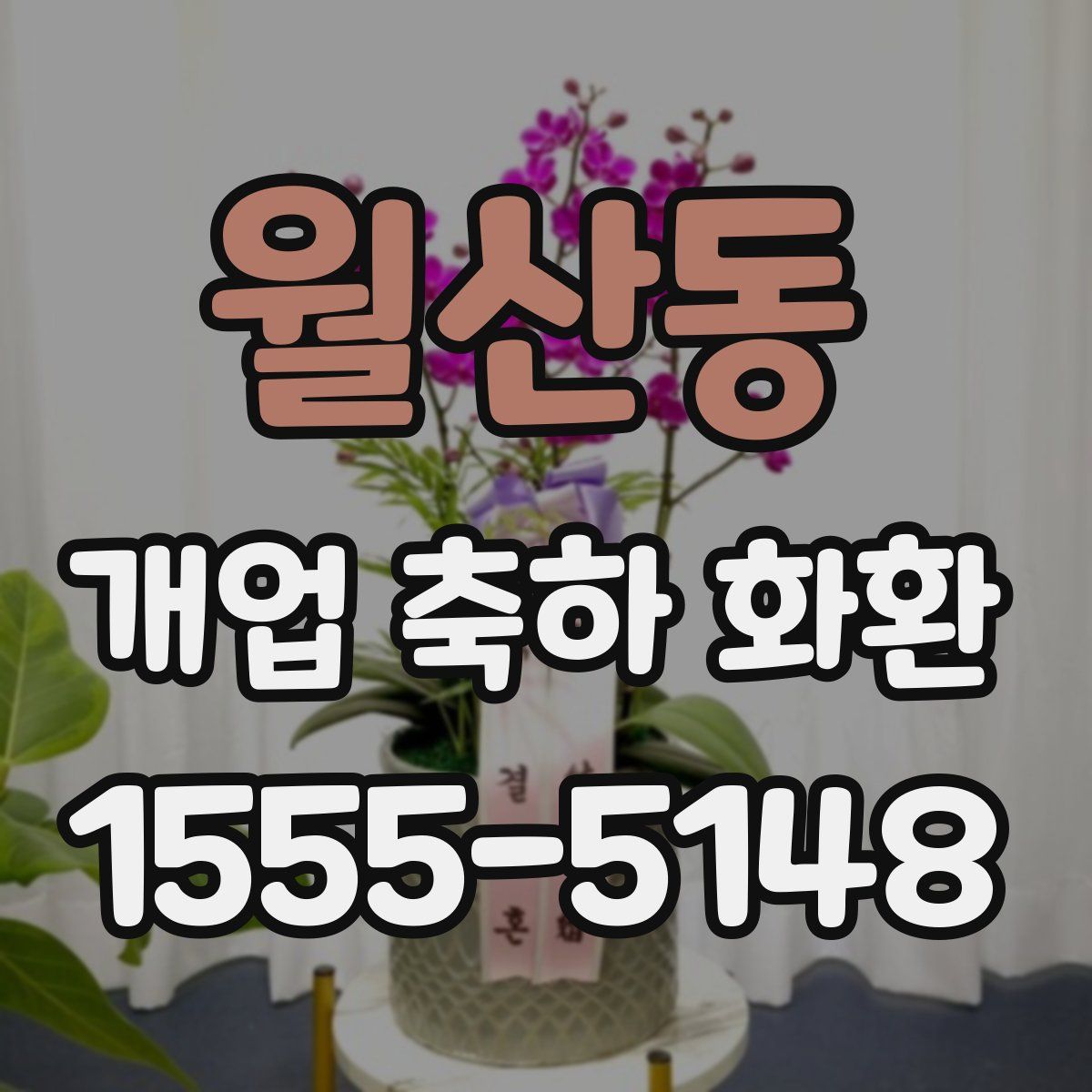 월산동 개업 축하 화환