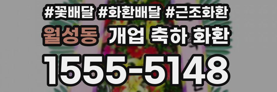 월성동 개업 축하 화환