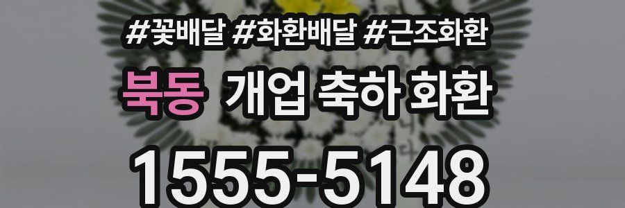 북동 개업 축하 화환