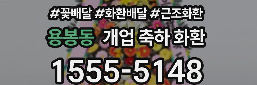 용봉동 개업 축하 화환