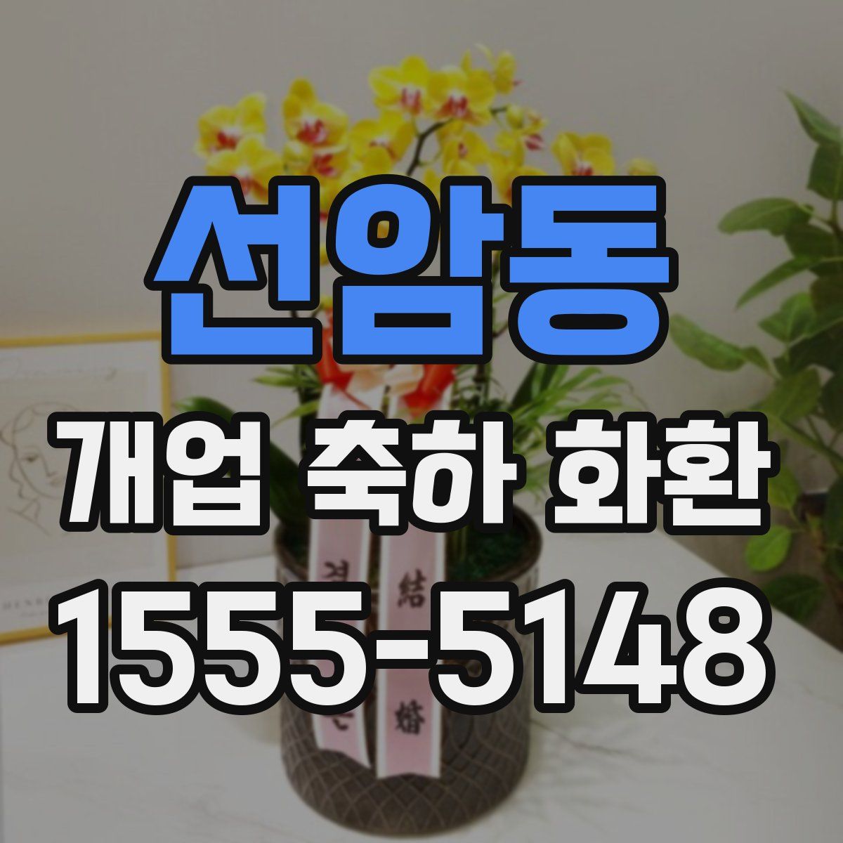 선암동 개업 축하 화환