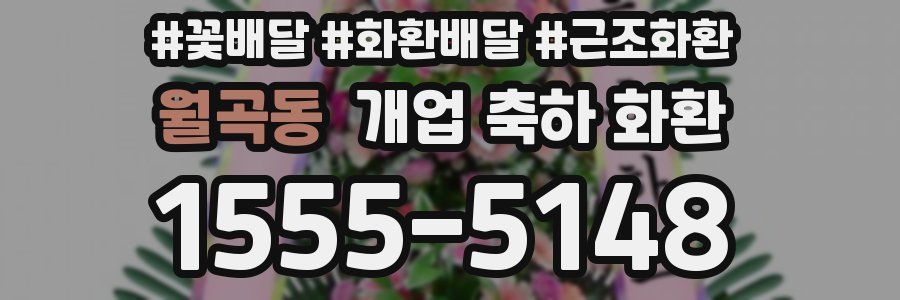 월곡동 개업 축하 화환