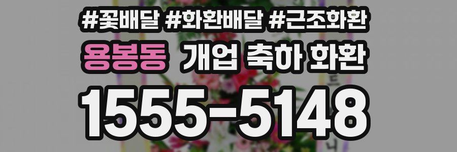 용봉동 개업 축하 화환