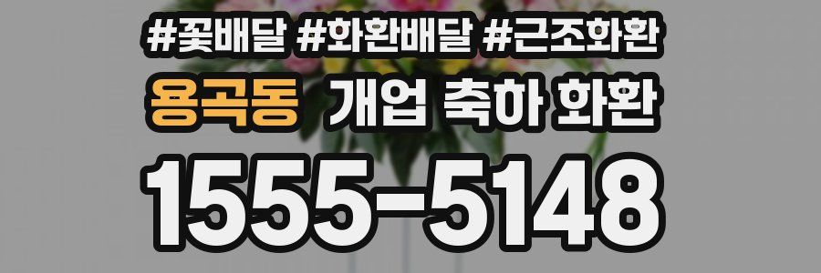용곡동 개업 축하 화환