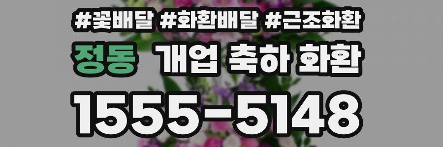 정동 개업 축하 화환