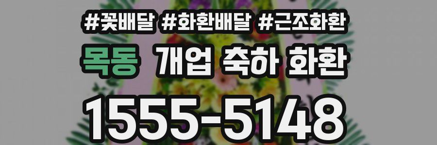 목동 개업 축하 화환