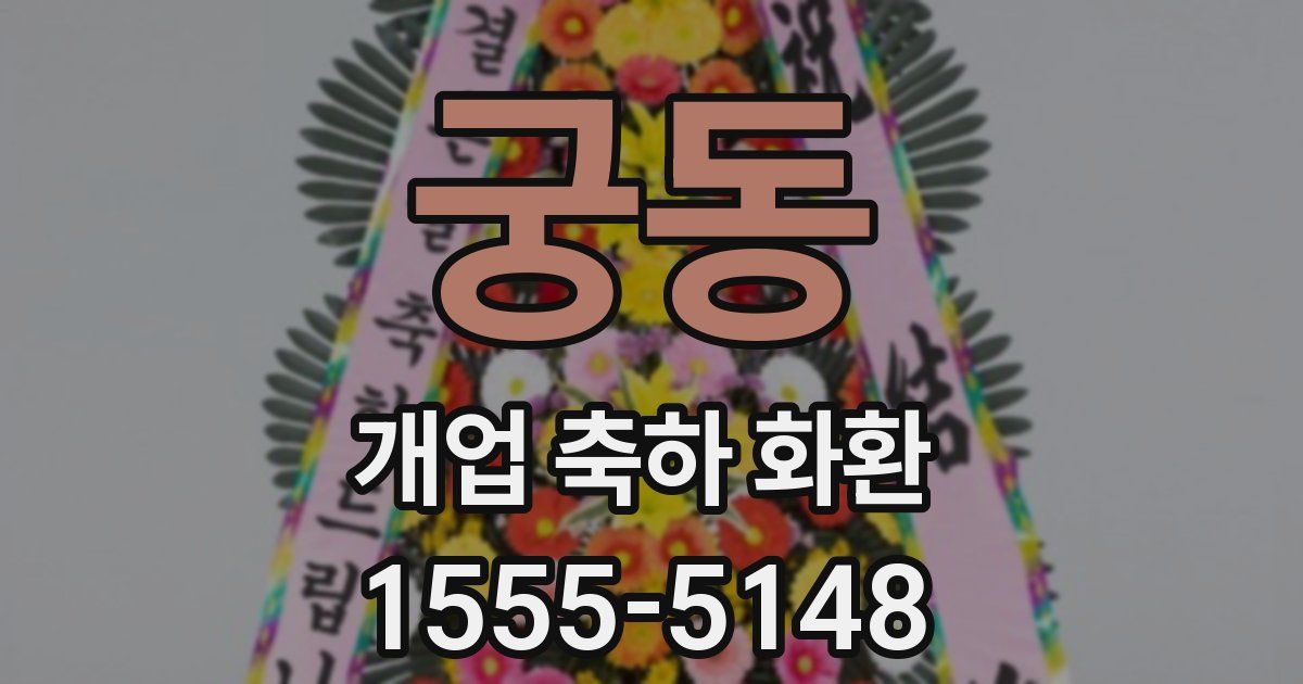 궁동 개업 축하 화환