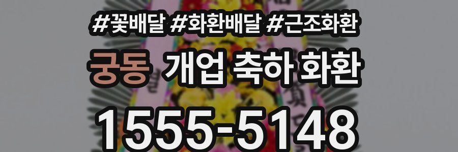 궁동 개업 축하 화환