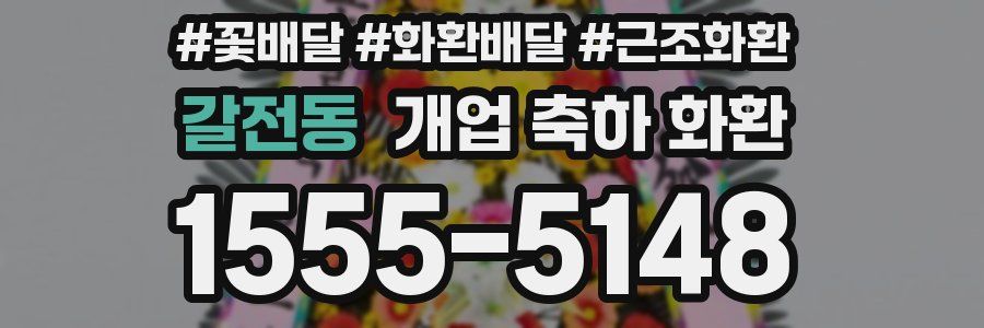 갈전동 개업 축하 화환