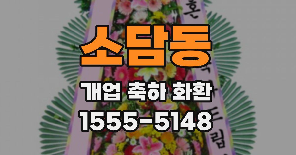 소담동 개업 축하 화환